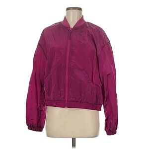 Old Navy Windbreaker Jacket Fuschia Full Zip Quick Dry Womens Size 2XL Plus Size